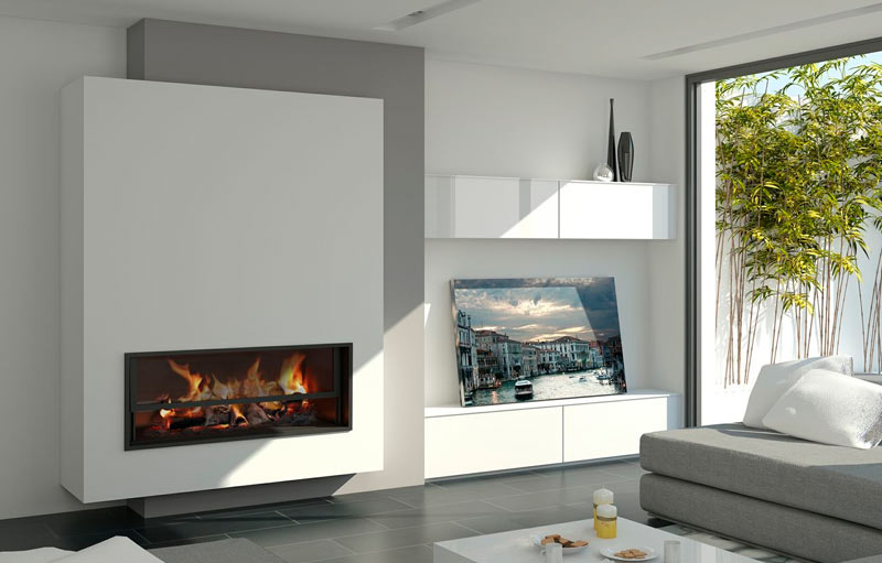 chimeneas de diseño interiorismo